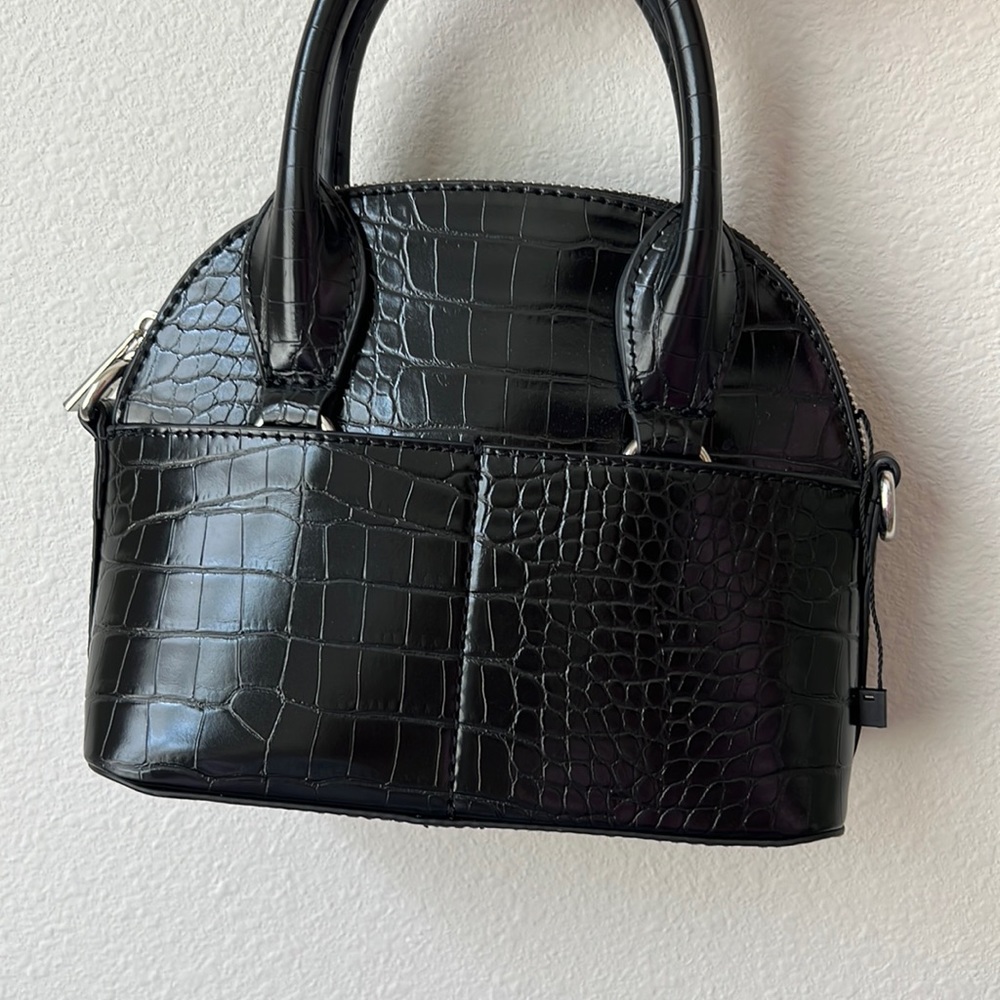 Black minibag with long strap